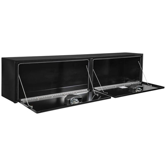 88 Gloss Black Steel Full Size Top Mount Truck Tool Box