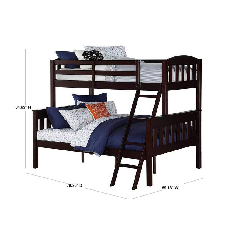 Airlie Twin Over Full Espresso Wood Bunk Bed