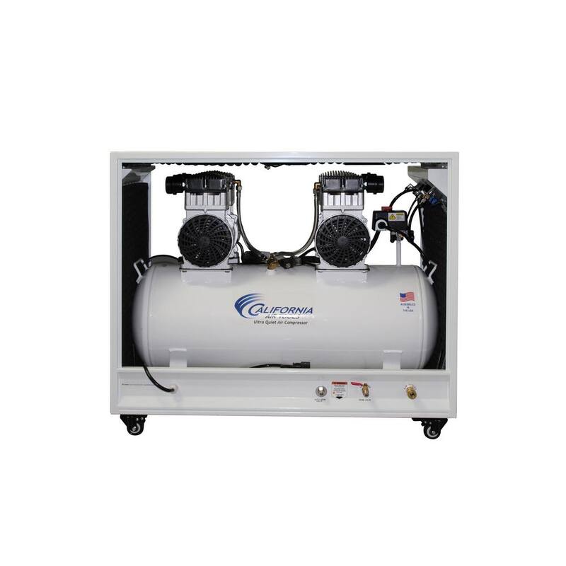 20 Gal. 4.0 HP Ultra Quiet and Oil-Free Electric Air Compressor in Sound Proof Cabinet