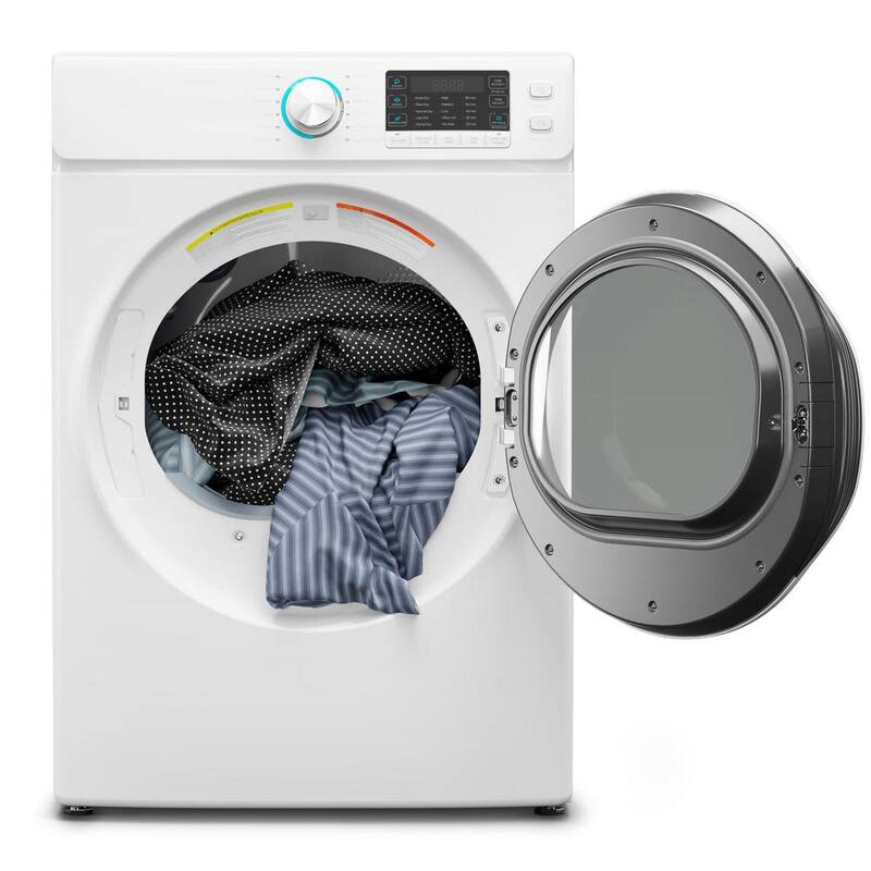 8 cu. ft. Vented Electric Dryer in White