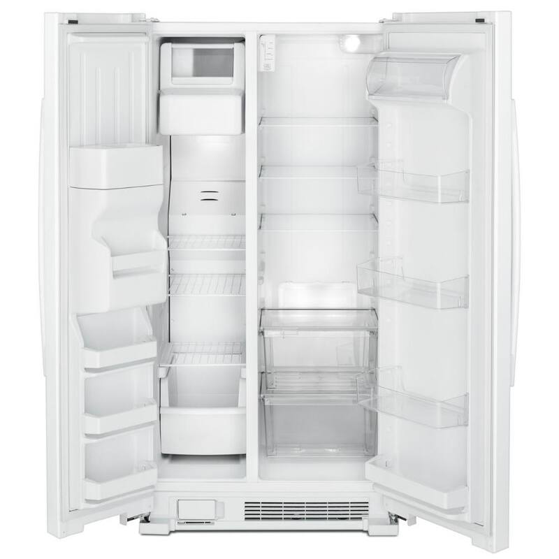 21.4 cu. ft. Side by Side Refrigerator in White