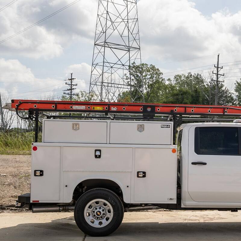 96 White Steel Full Size Top Mount Truck Tool Box