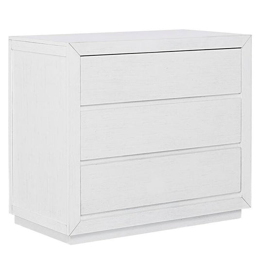 3-Drawer Maddox White Weathered Chest