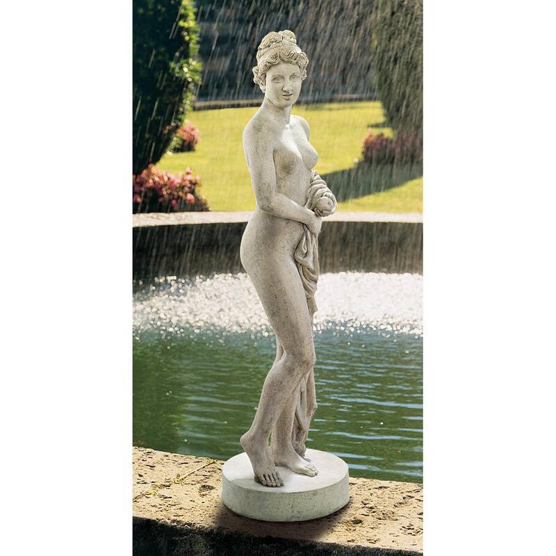 67 in. H Venus Holding Apple Statue