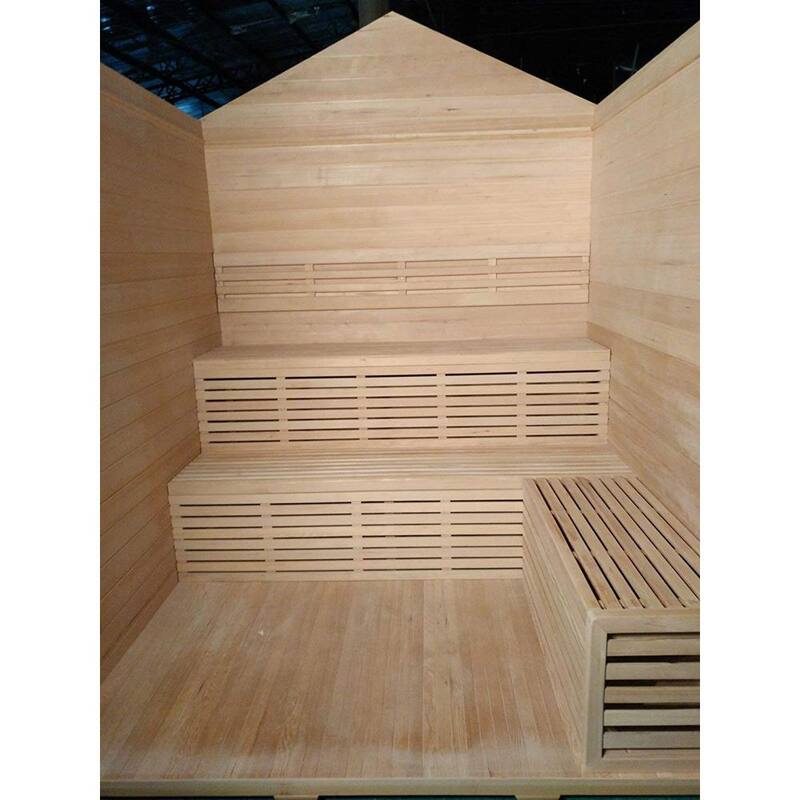 6-Person Canadian Red Cedar Electric Heater Sauna