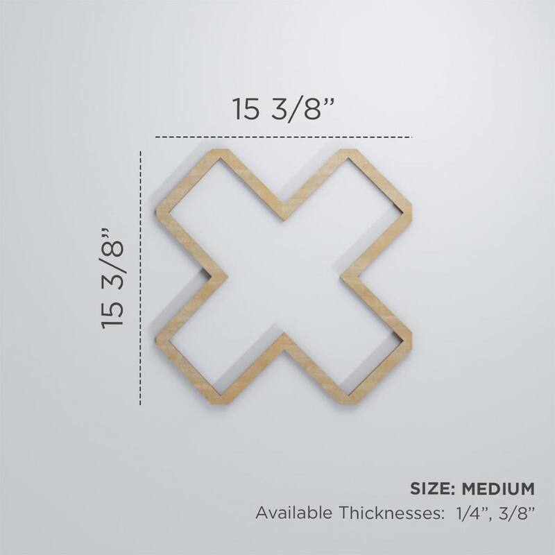 15-3/8 in. x 15-3/8 in. x 1/4 in. MDF Medium Fowler Decorative Fretwork Wood Wall Panels 50-Pack