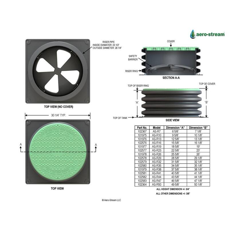 23.5 in. Dia x 47 in. Septic Tank Riser Kit