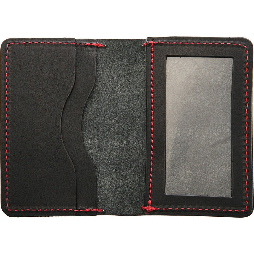 Flagrant Beard Black Red Stitched Wallet 3602bk