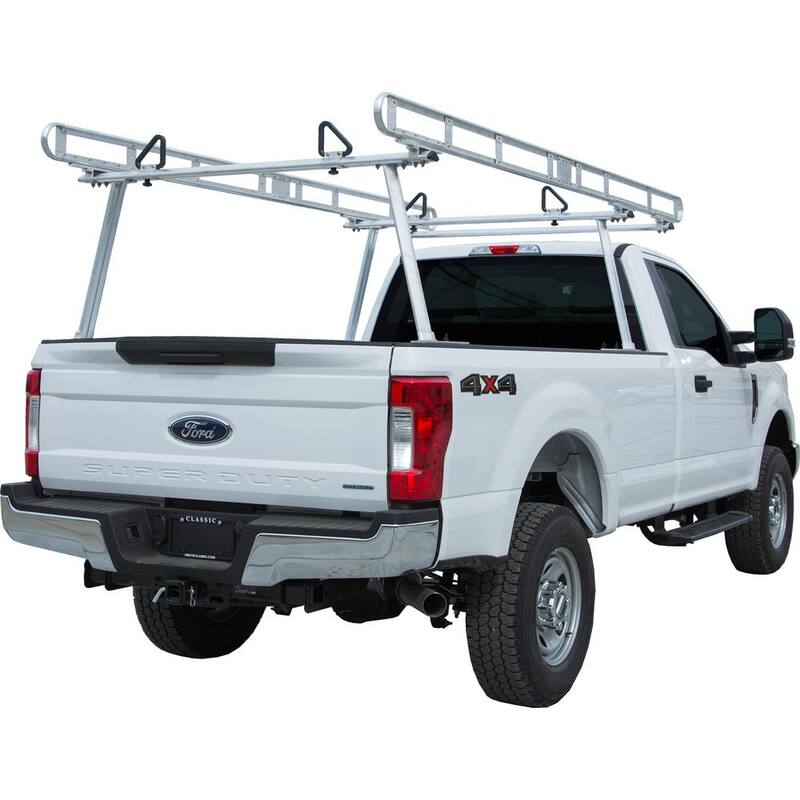 800 lbs. Capacity Clear Anodized Aluminum Truck Ladder Rack