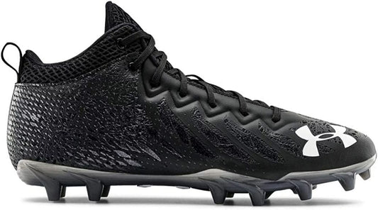 3022667 Under Armour Men Spotlight Select Mid Mc Cleats Black 001 Size 8.5