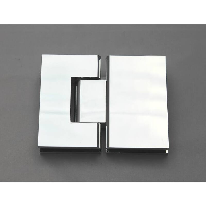 61.9 in. W x 78 in. H Pivot Frameless Shower Door in Polished Chrome