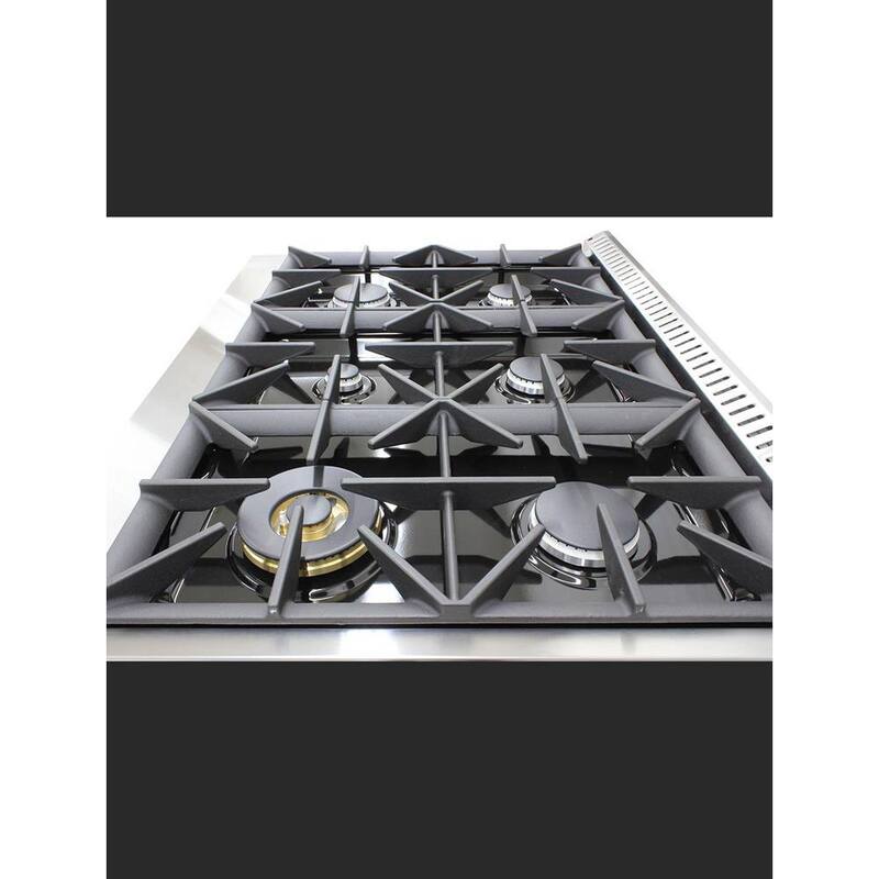 36 in. 5.2 cu. ft. Gas Range in Stainless Steel