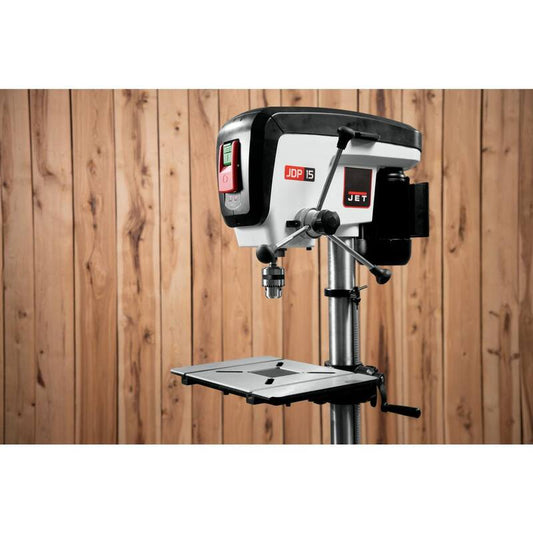 3/4 HP 15 in. Benchtop Drill Press with LED worklight 16-Speed 115-Volt JDP-15B