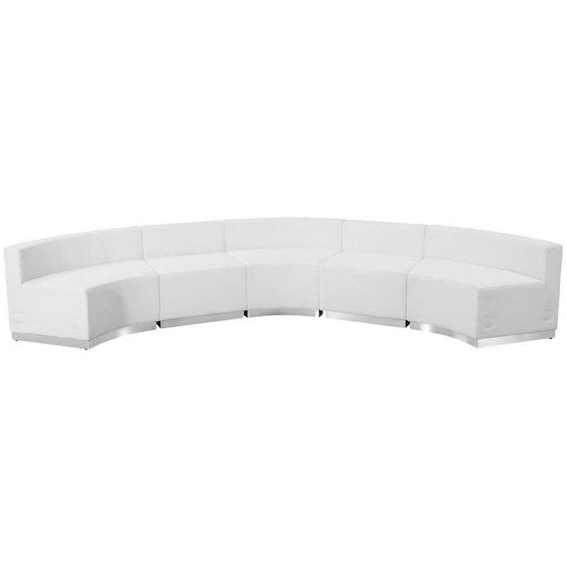 5-Piece Melrose White Living Room Sets