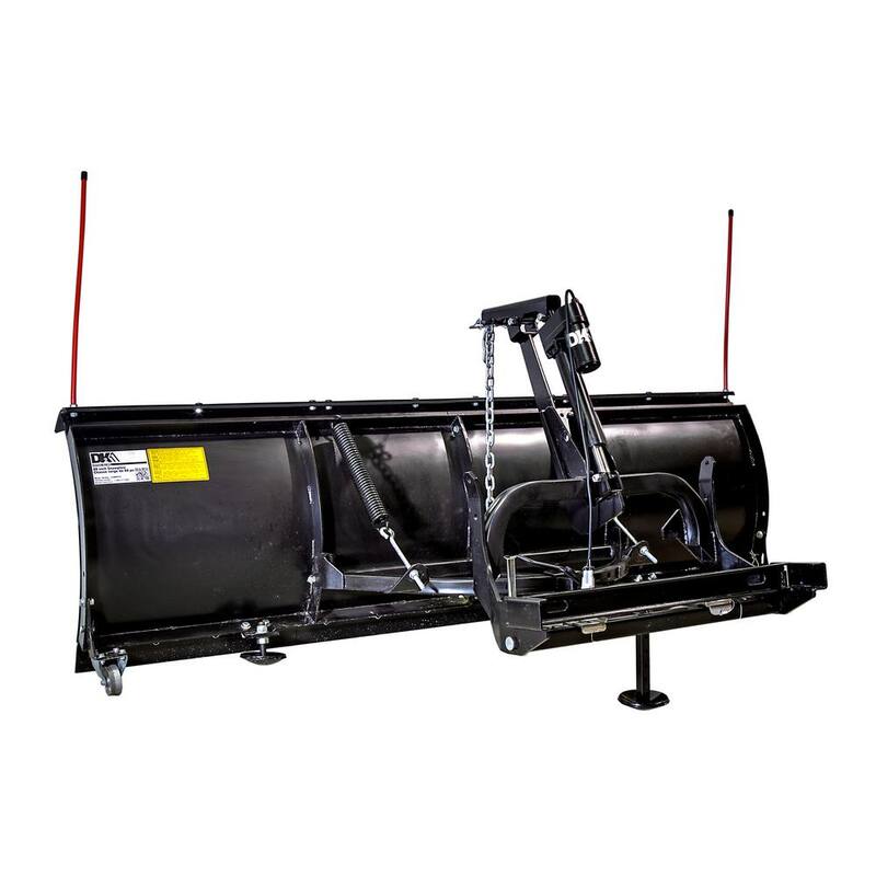 88 in. x 26 in. Heavy-Duty Universal Mount T-Frame Snow Plow Kit with Actuator and Wireless Remote