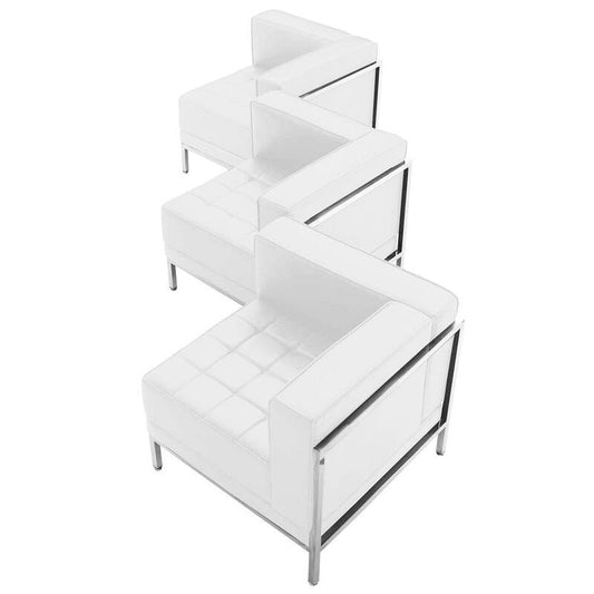 3-Piece Melrose White Living Room Sets