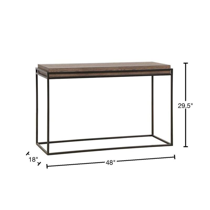 48 in. Old Forest Glen Rectangle Wood Top Sofa Table