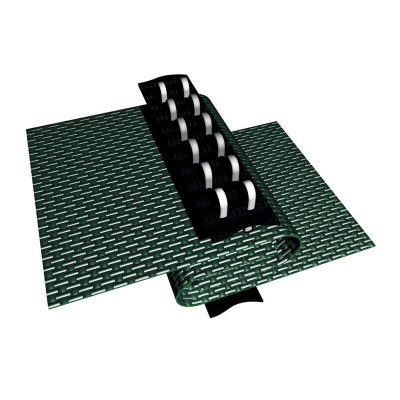 18 ft. x 36 ft. Rectangular Green In-Ground Safety Pool Cover with 4 ft. x 8 ft. Center Step