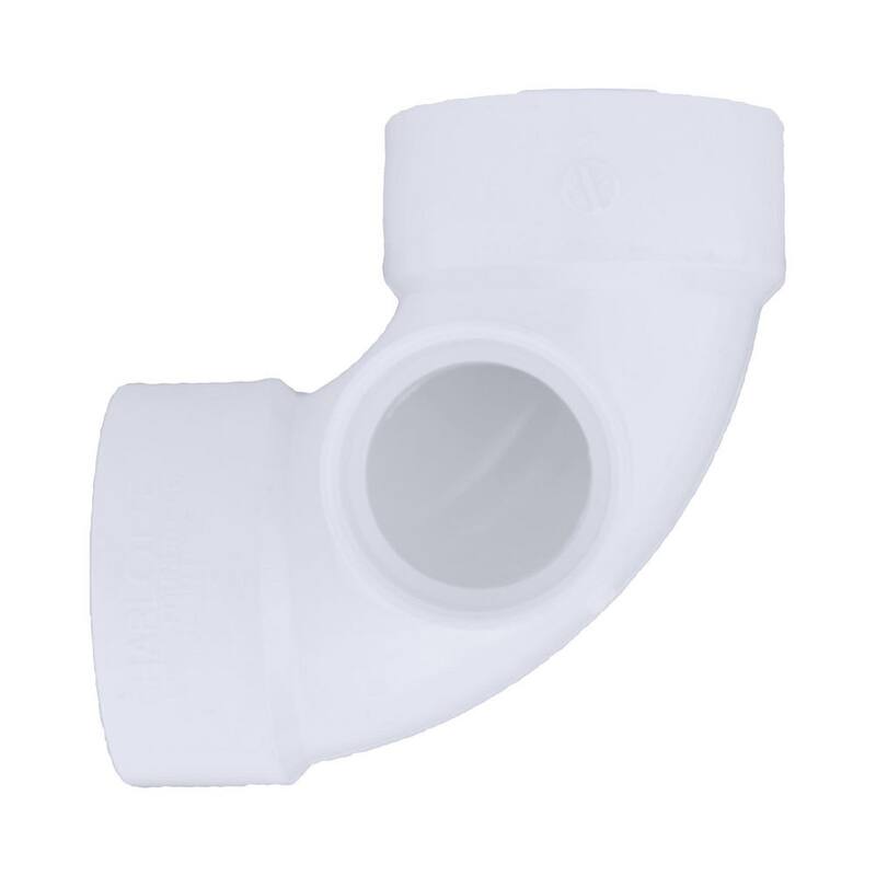 12 in. PVC DWV Vent 90-Degree Hub x Hub Elbow Fitting