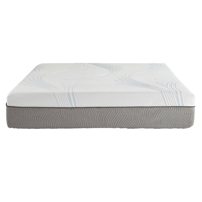 12 in Medium Engineered Latex Cooling Foam King Mattress