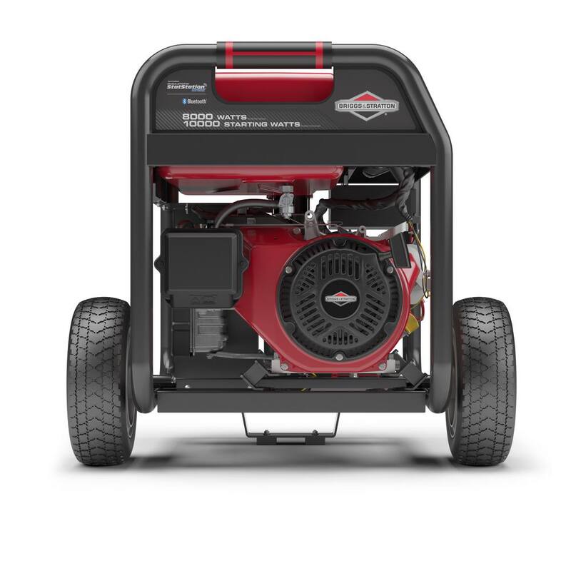 8000-Watt Key Start Bluetooth Connected Gasoline Powered Portable Generator with BS OHV Engine featuring CO Guard