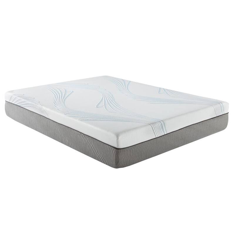 12 in Medium Engineered Latex Cooling Foam King Mattress