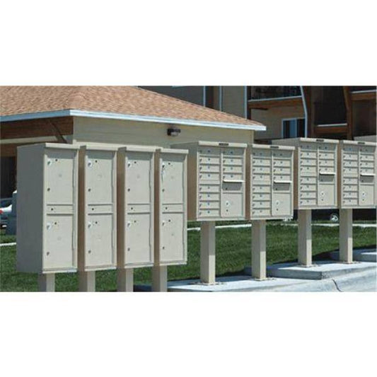 1570 Series 4-Large Mailboxes 1-Outgoing Compartment 2-Parcel Lockers Vital Cluster Box Unit