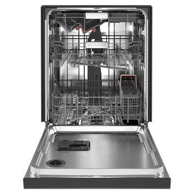 24 in. Black Stainless Front Control Built-in Tall Tub Dishwasher with Stainless Steel Tub and Third Level Rack 44 dBA