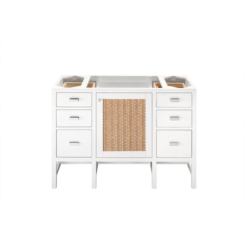 Addison 47.9 in W x 23.4 in D x 34.5 in H Bath Vanity Cabinet without Top in Glossy White