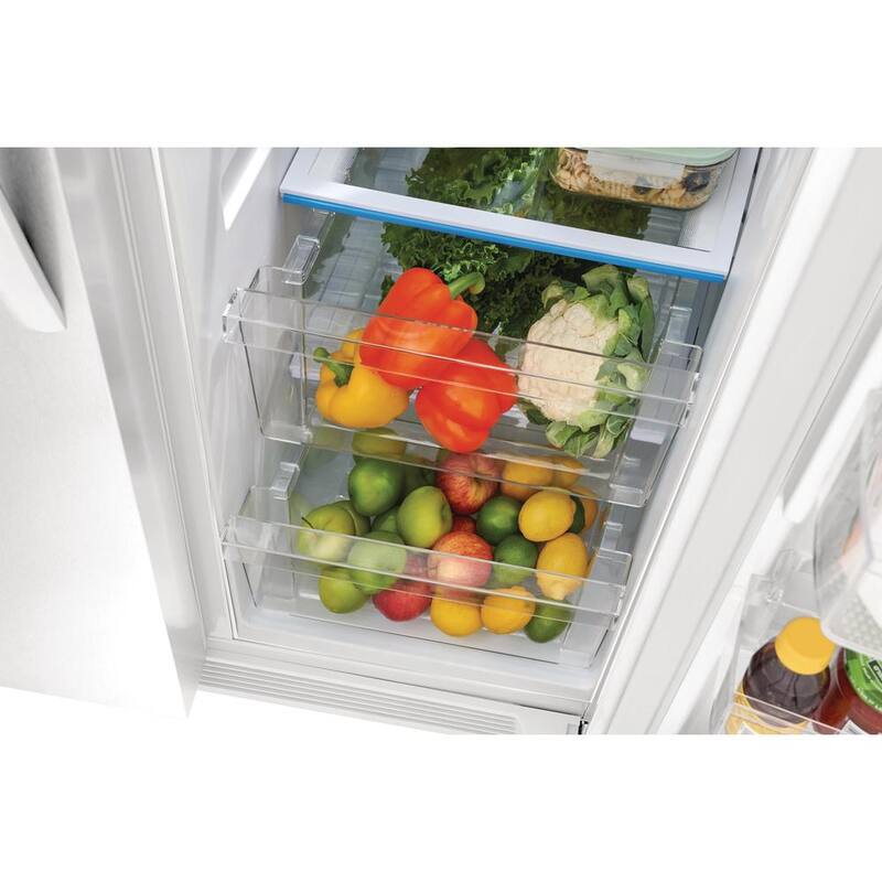 22.3 cu. ft. 33 in. Side by Side Refrigerator in White Standard Depth