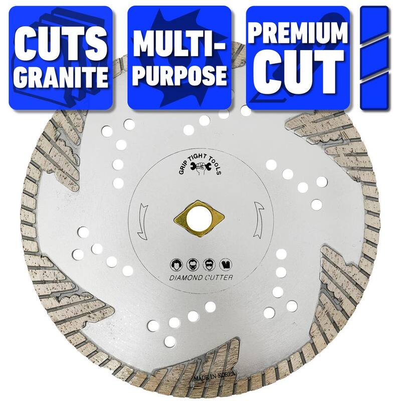 9 in. Premium Deep Turbo Cut Diamond Blade for Cutting Granite Marble Concrete Stone Brick and Masonry 10-Pack