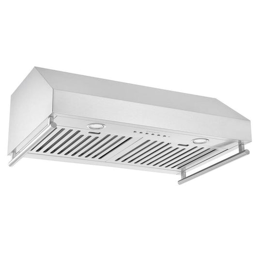 30 in. 450 CFM Ducted Under Cabinet Range Hood with Auto Night Light and Utensil Bars in Stainless Steel