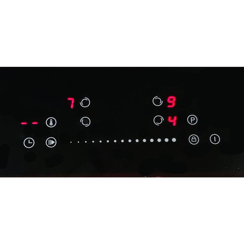 30 in. Ceramic Electric Induction Modular Cooktop in Black with 4-Elements