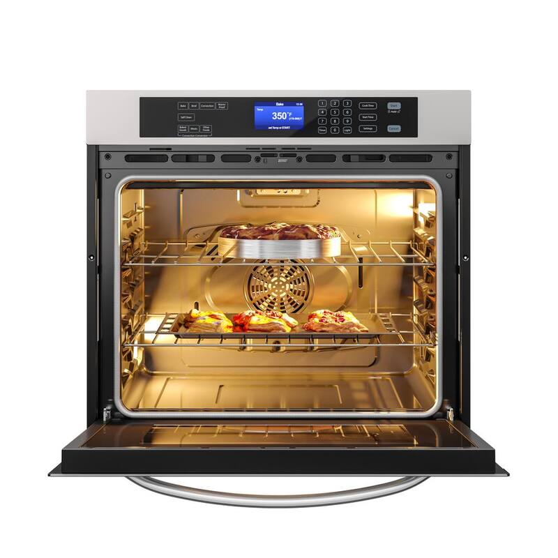 30 in. Single Electric Wall Oven With Rapid Convection and Self-Cleaning in Stainless Steel