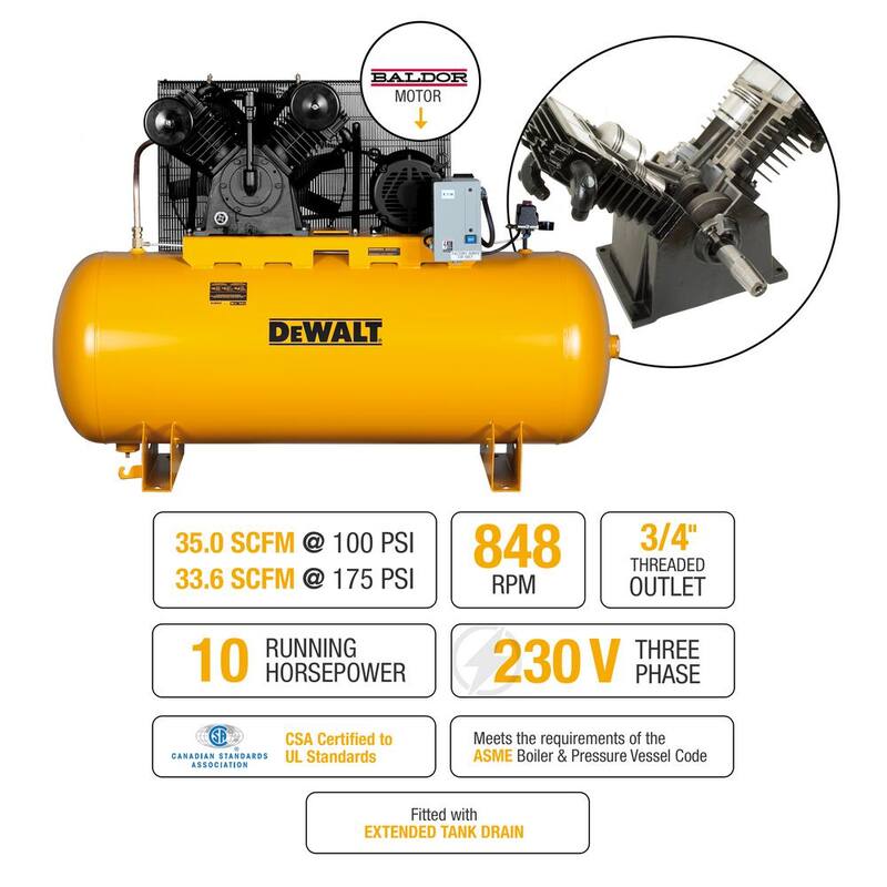 120 Gal. 2-Stage Electric Air Compressor