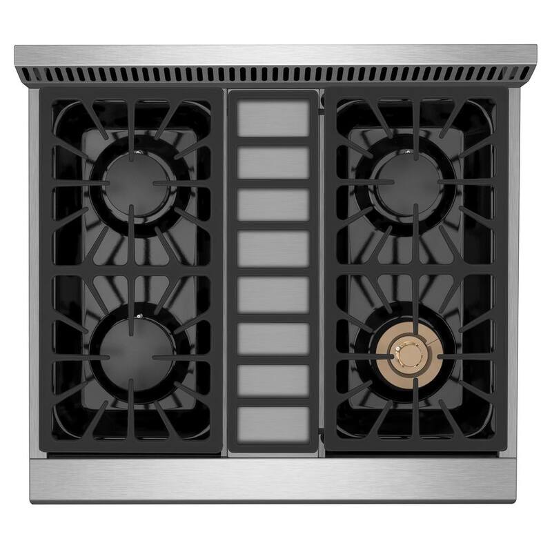 30 in. 4.2 cu. ft. Single Oven Slide-in Gas Range with 4 Burners in Stainless Steel