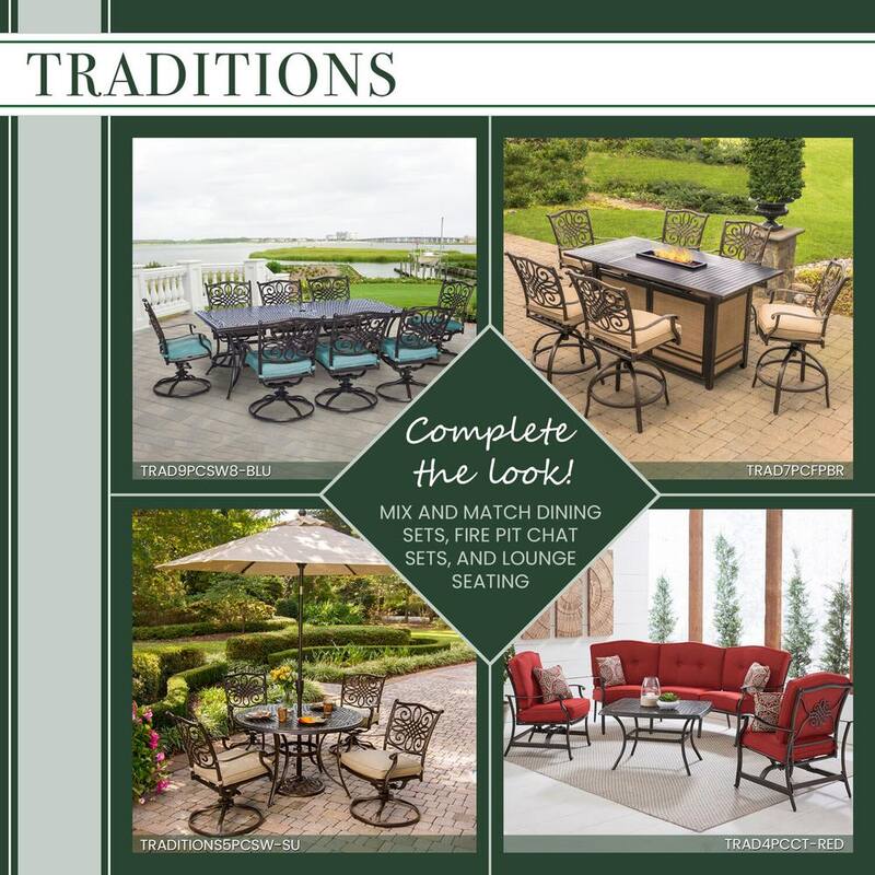 7-Piece Aluminum Rectangular Outdoor Dining Set with 2 Swivel Chairs Protective Cover and Natural Oat Cushions included