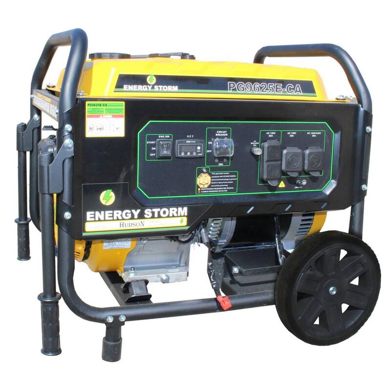 9600/7700-Watt Electric Recoil Start Gasoline Powered Portable Generator with CO Sensor and Auto Shutoff