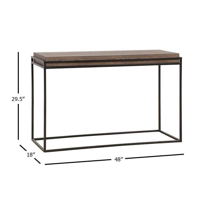 48 in. Old Forest Glen Rectangle Wood Top Sofa Table