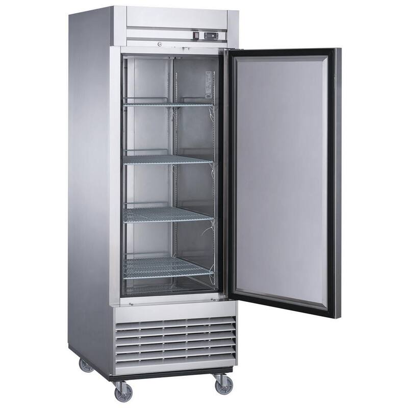 17.7 cu. ft. Auto-Defrost Commercial Upright Reach-in Freezer in Stainless Steel