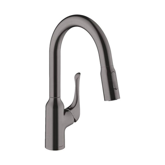 Allegro N Single-Handle Pull Down Sprayer Kitchen Faucet with QuickClean in Brushed Black Chrome