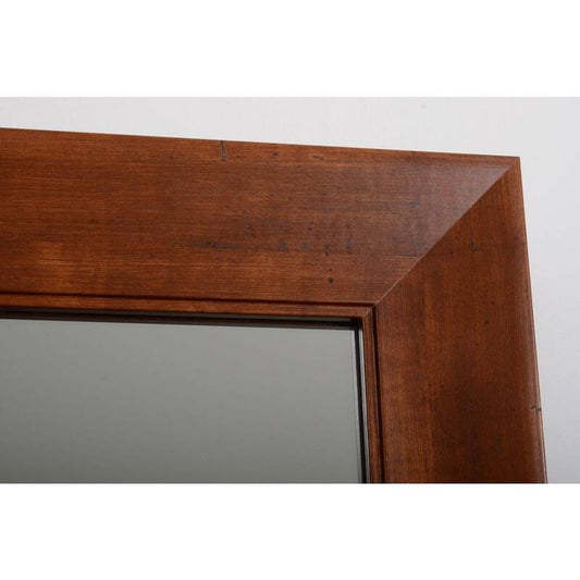 66 in. H x 32 in. W Rustic Framed Rectangle Brown Full Length Decorative Mirror