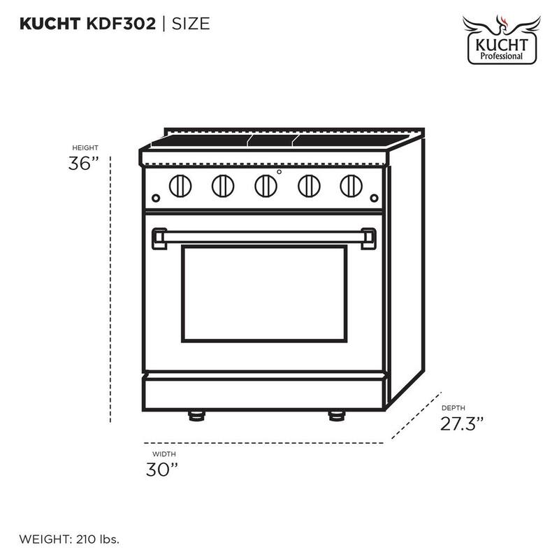 30 in. 4.2 cu. ft. Dual Fuel Range with Gas Stove and Electric Oven with Convection Oven in. Stainless Steel w/Red Door