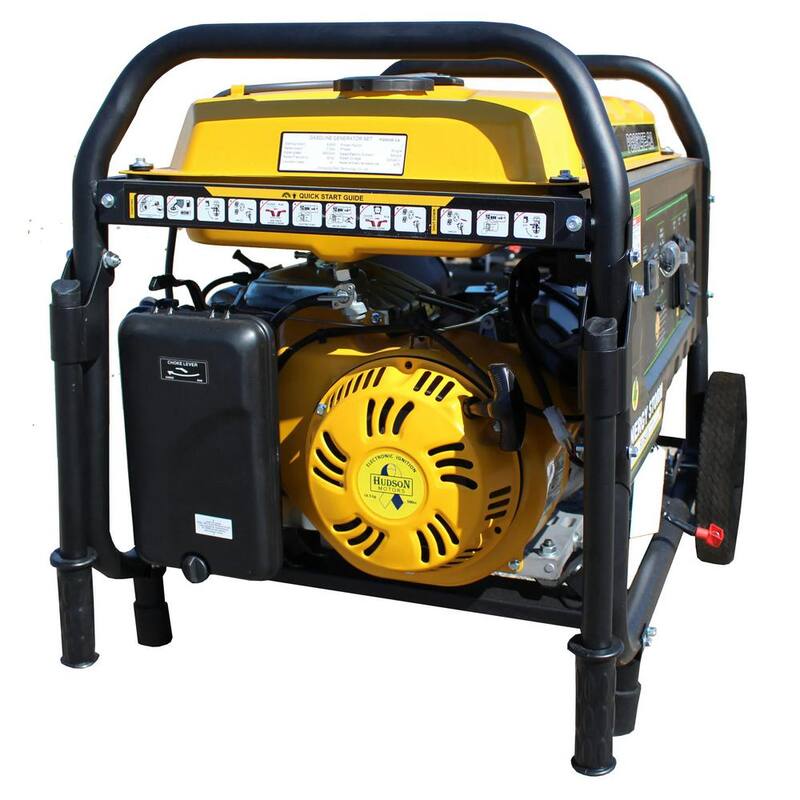 9600/7700-Watt Electric Recoil Start Gasoline Powered Portable Generator with CO Sensor and Auto Shutoff