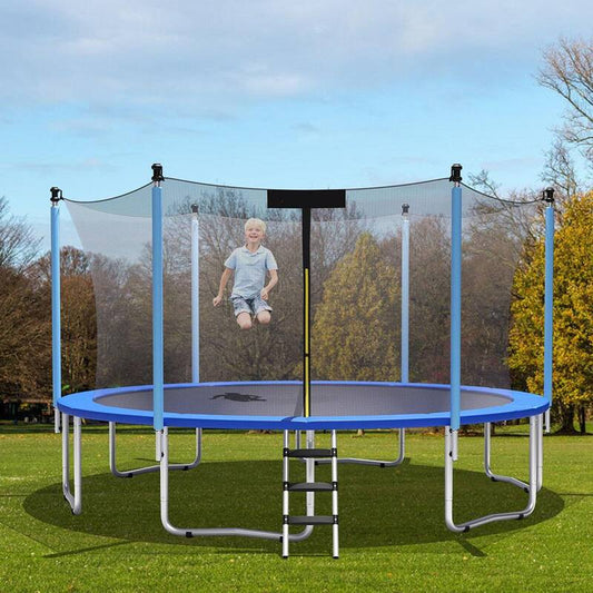 12 ft. Trampoline Combo Bounding Bed Trampoline with Ladder Enclosure Net