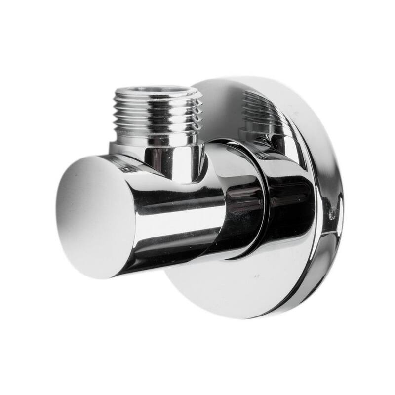 1-Spray Dual Showerhead and Handheld Showerhead with Temperature Control in Polished Chrome