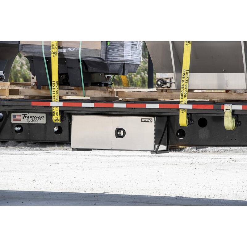 18 in. x 24 in. x 48 in. XD Smooth Aluminum Underbody Truck Tool Box with Barn Door