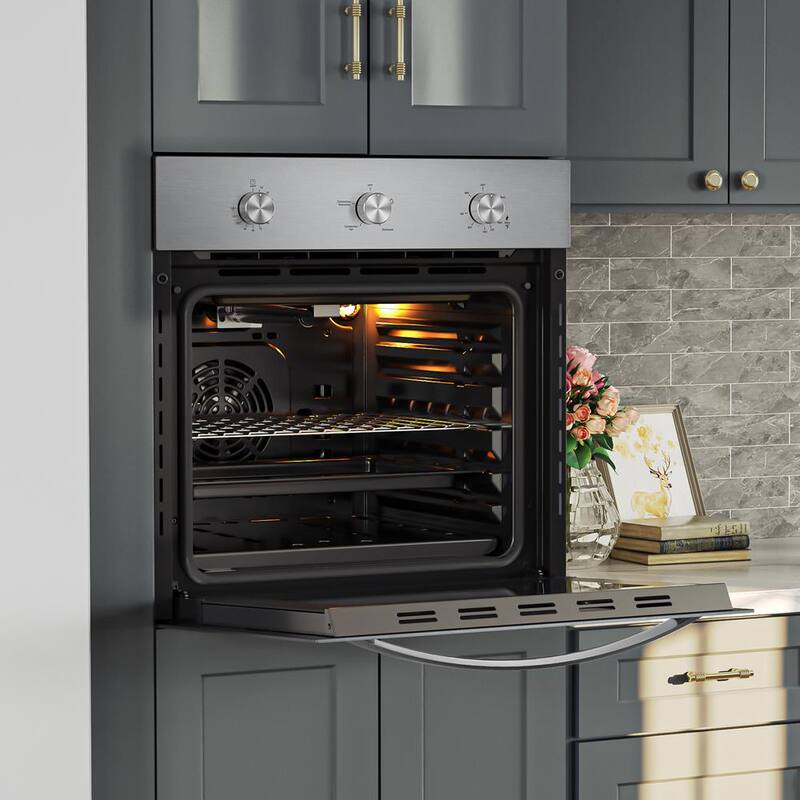 24 in. Single Gas Wall Oven with Convection in Stainless Steel