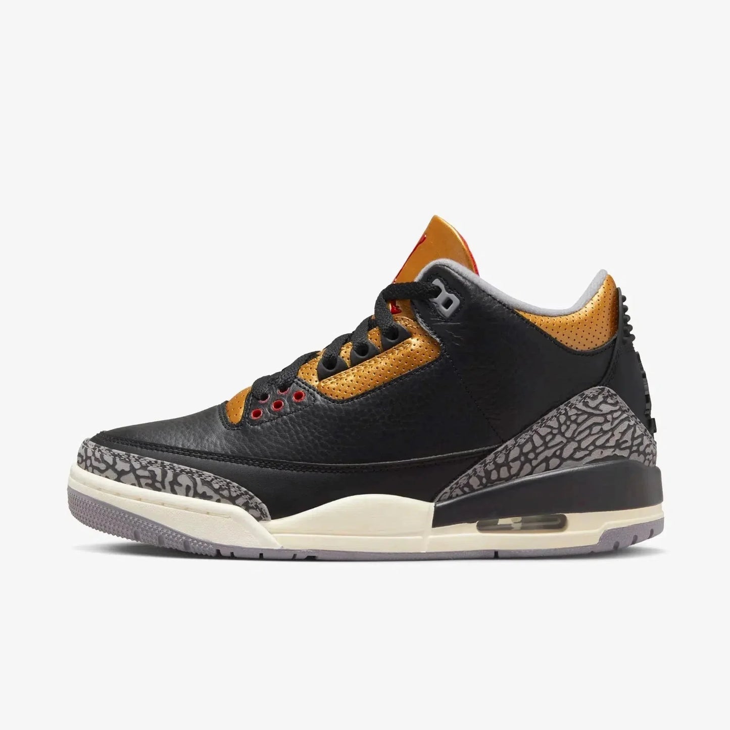 Air Jordan 3 CK9246-067 Sneakers Women's Black Leather Basketball Shoes PRO107 Black5