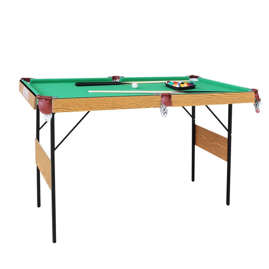 AIPINQI 55 Folding Billard Table Portable Foldable Pool Game Table for Adult Teenager Kids Green